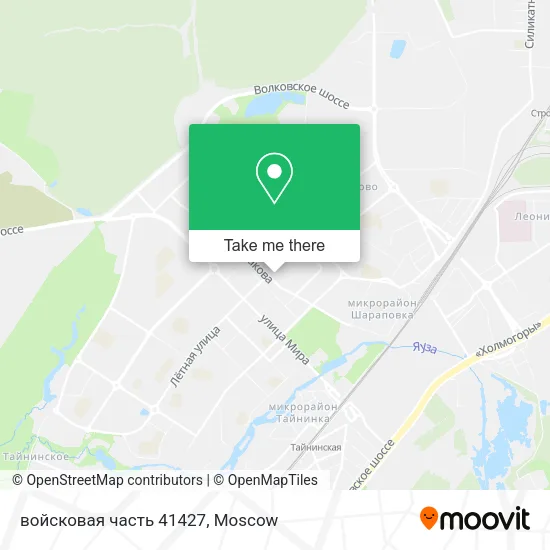 войсковая часть 41427 map