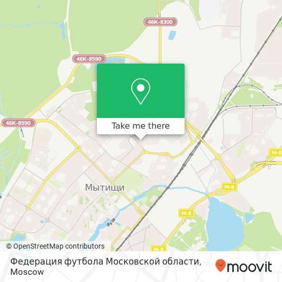 Федерация футбола Московской области map