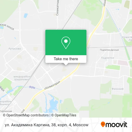 ул. Академика Каргина, 38, корп. 4 map