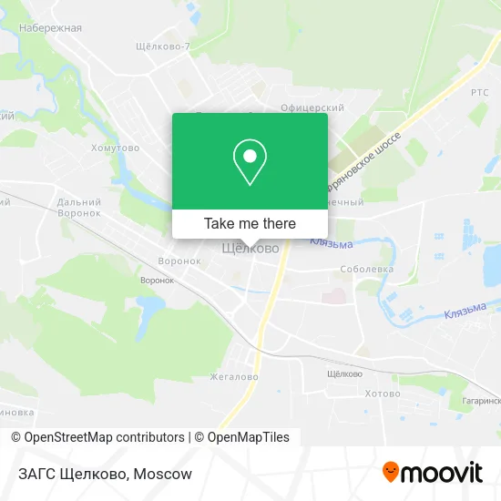 ЗАГС Щелково map