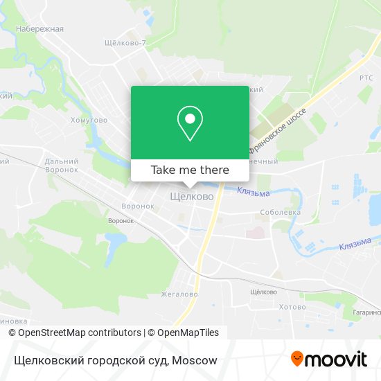 Щелковский городской суд map