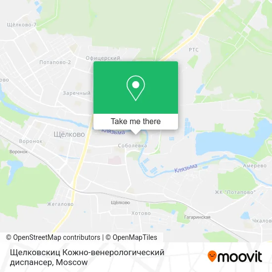Щелковскиц Кожно-венерологический диспансер map