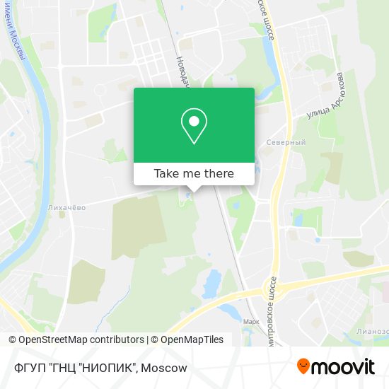 ФГУП "ГНЦ "НИОПИК" map