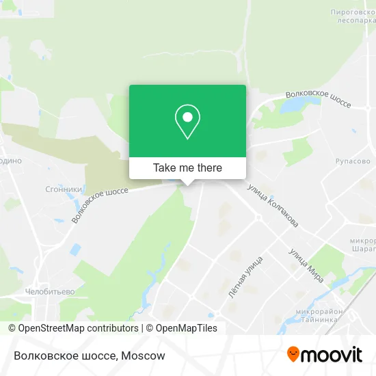 Волковское шоссе map