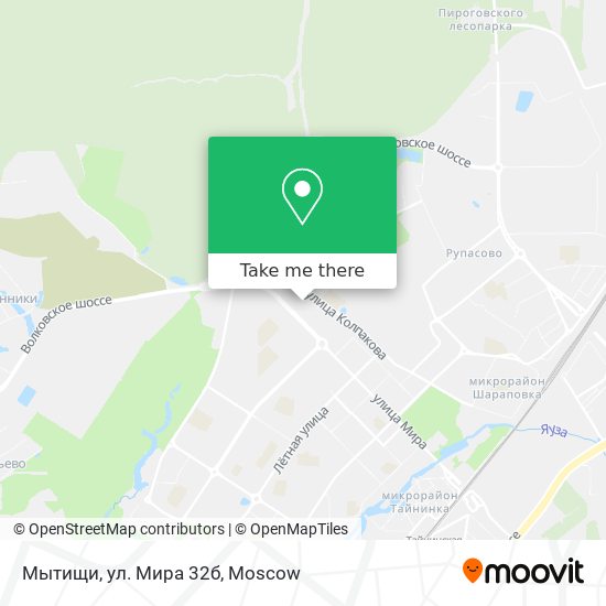 Мытищи, ул. Мира 32б map