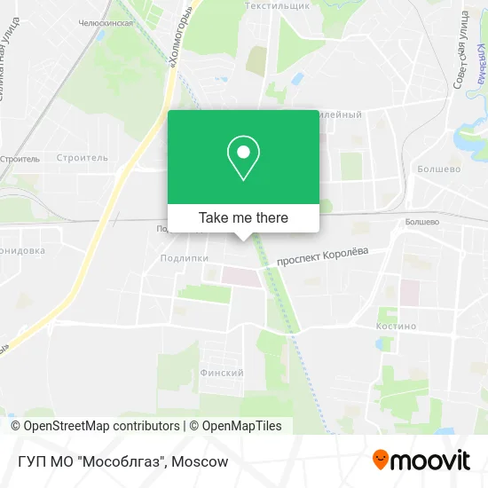 ГУП МО "Мособлгаз" map