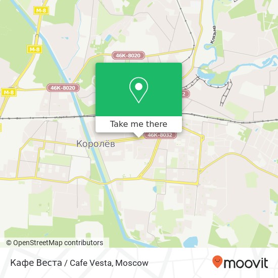 Кафе Веста / Cafe Vesta map