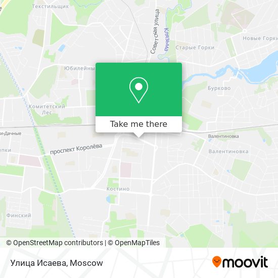 Улица Исаева map