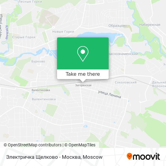 Электричка Щелково - Москва map