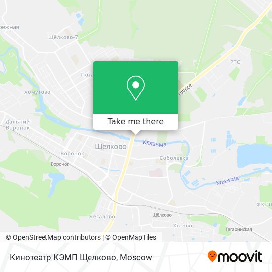 Кинотеатр КЭМП Щелково map