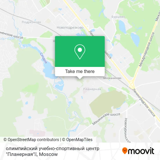 олимпийский учебно-спортивный центр "Планерная"✌ map