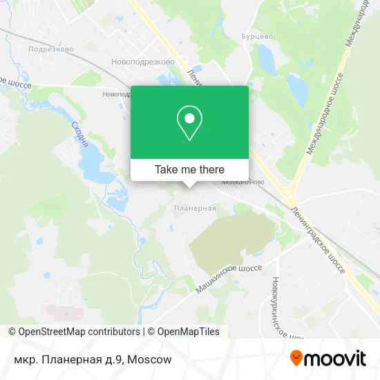 мкр. Планерная д.9 map