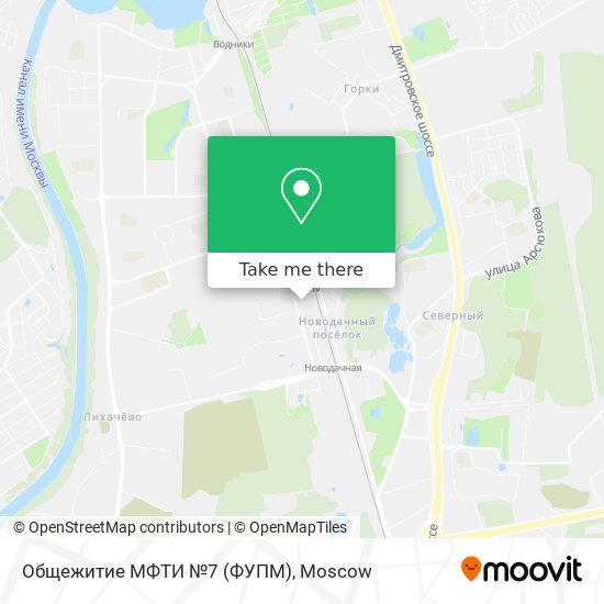 Общежитие МФТИ №7 (ФУПМ) map