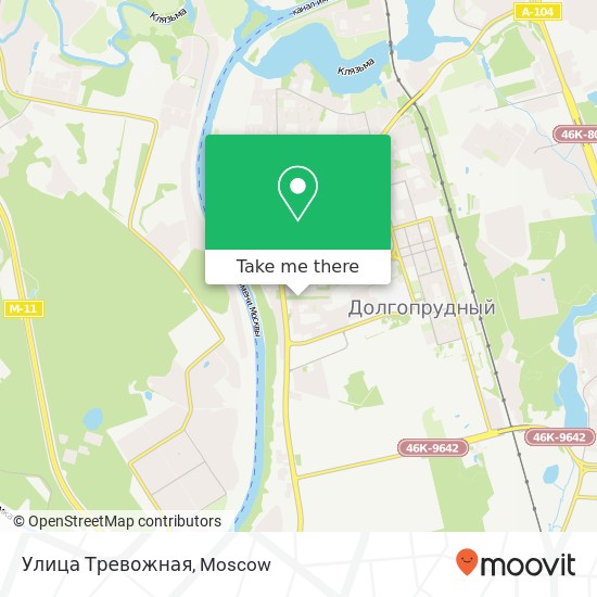 Улица Тревожная map