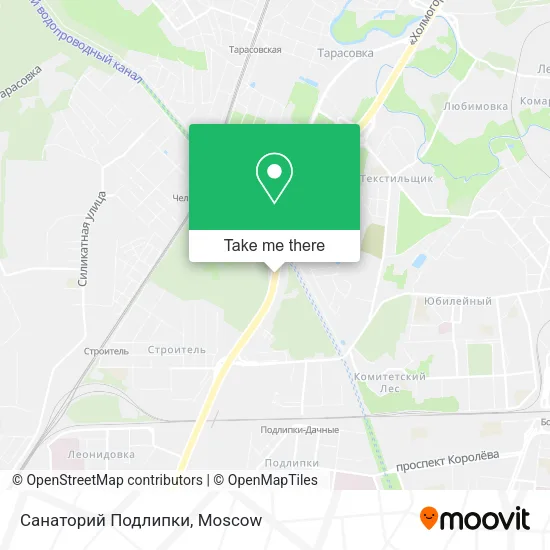 Санаторий Подлипки map