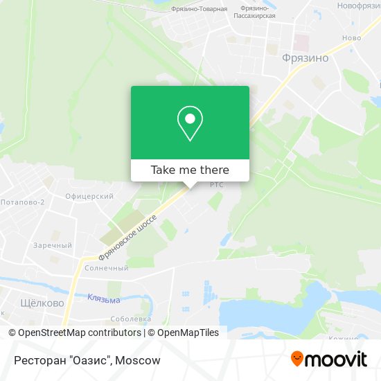 Ресторан "Оазис" map
