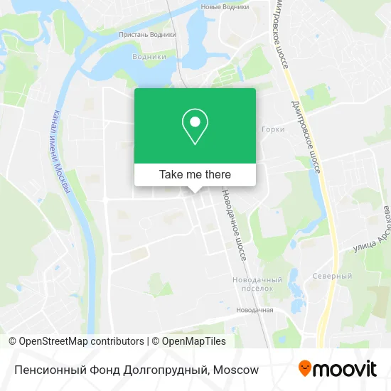 Пенсионный Фонд Долгопрудный map