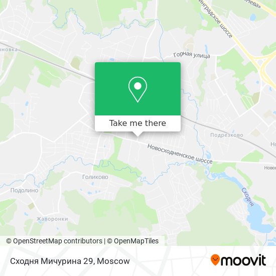 Сходня Мичурина 29 map