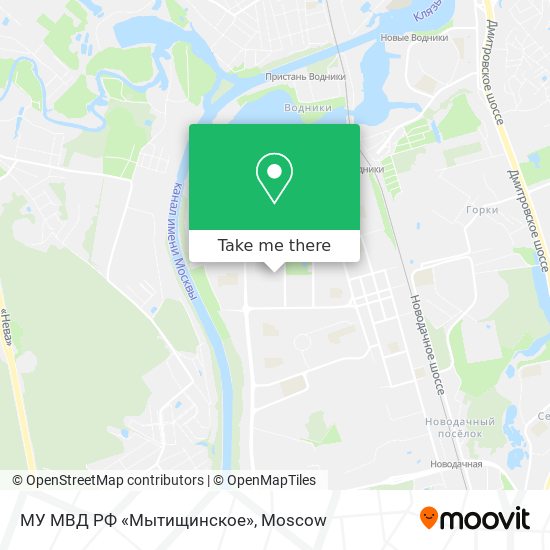 МУ МВД РФ «Мытищинское» map