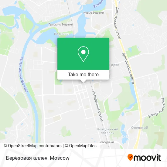 Берёзовая аллея map
