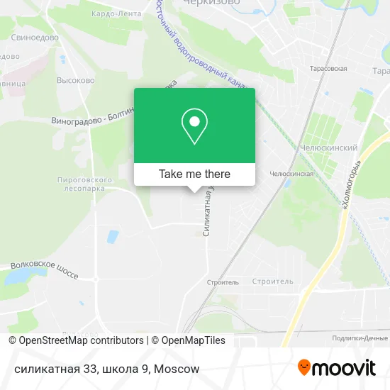 силикатная 33, школа 9 map