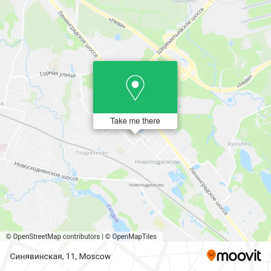 Синявинская, 11 map