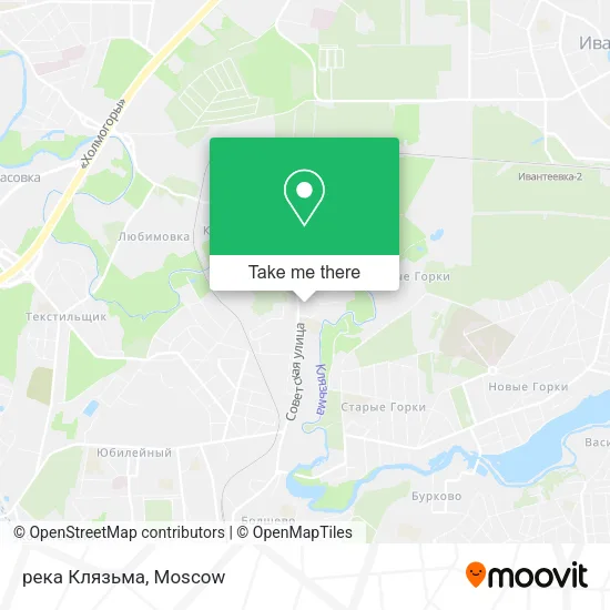 река Клязьма map