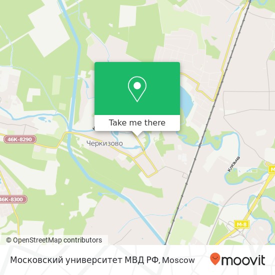 Московский университет МВД РФ map