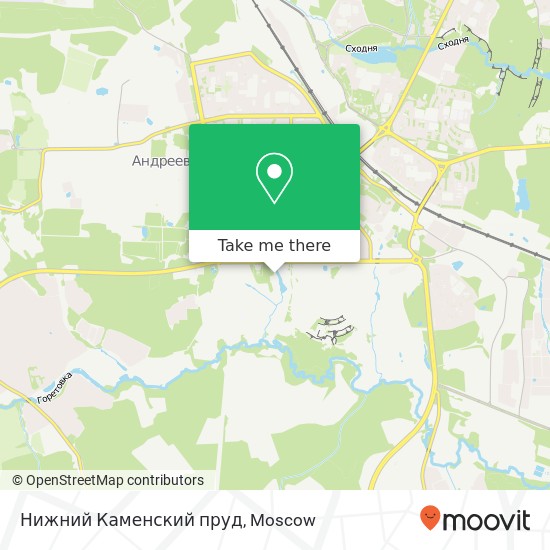 Нижний Каменский пруд map