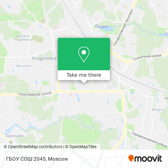ГБОУ СОШ 2045 map