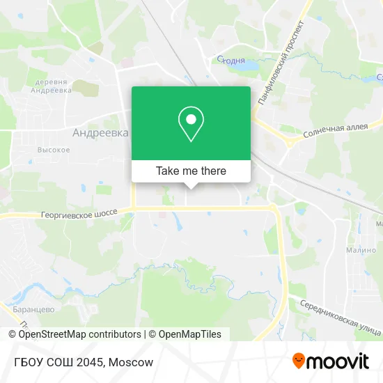 ГБОУ СОШ 2045 map