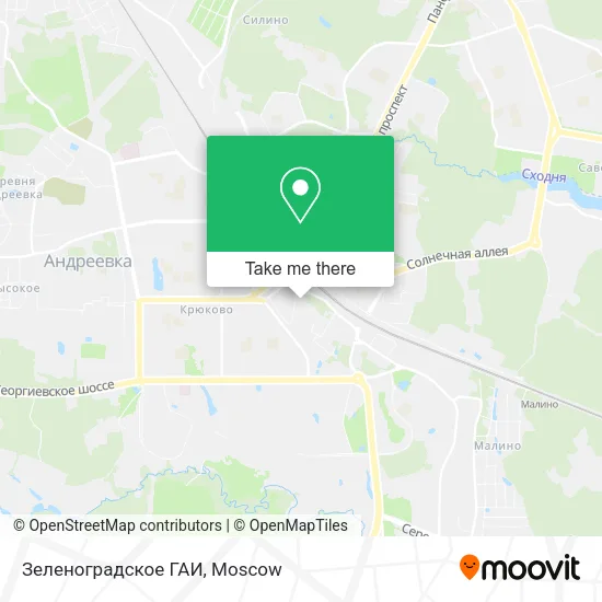 Зеленоградское ГАИ map