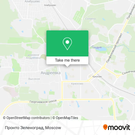 Пронто Зеленоград map