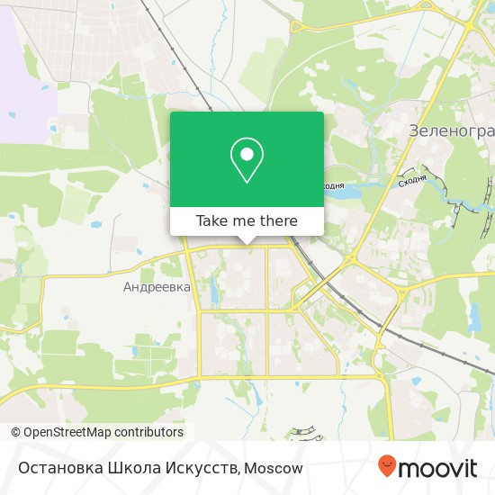 Остановка Школа Искусств map