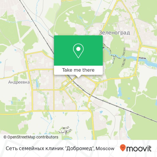 Сеть семейных клиник "Добромед" map