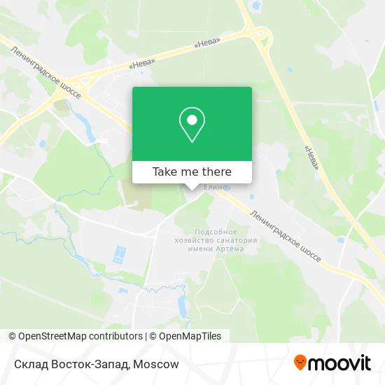 Склад Восток-Запад map