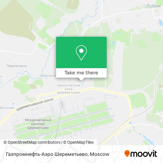 Газпромнефть-Аэро Шереметьево map