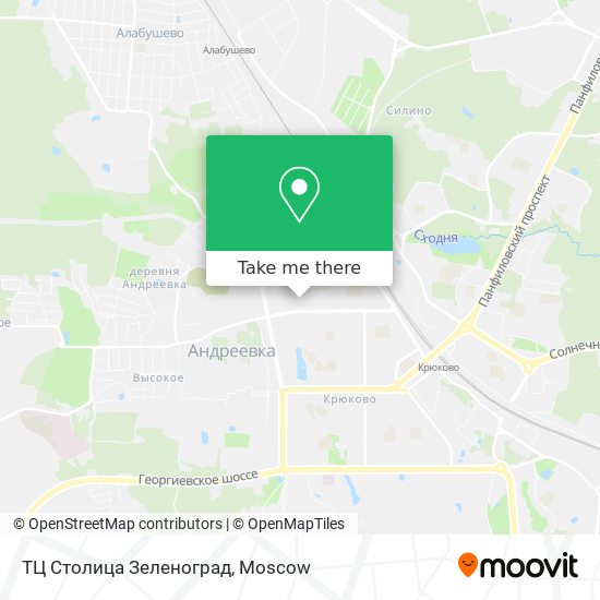 ТЦ Столица Зеленоград map