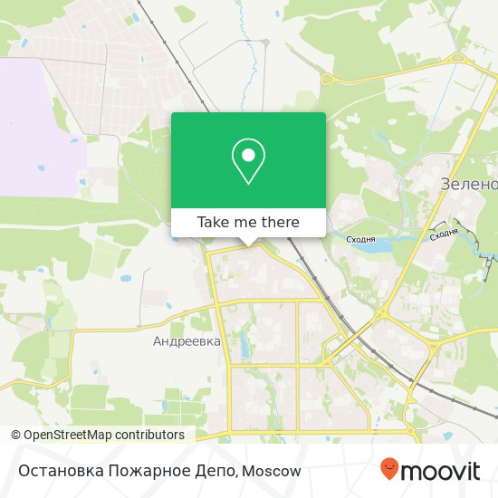 Остановка Пожарное Депо map