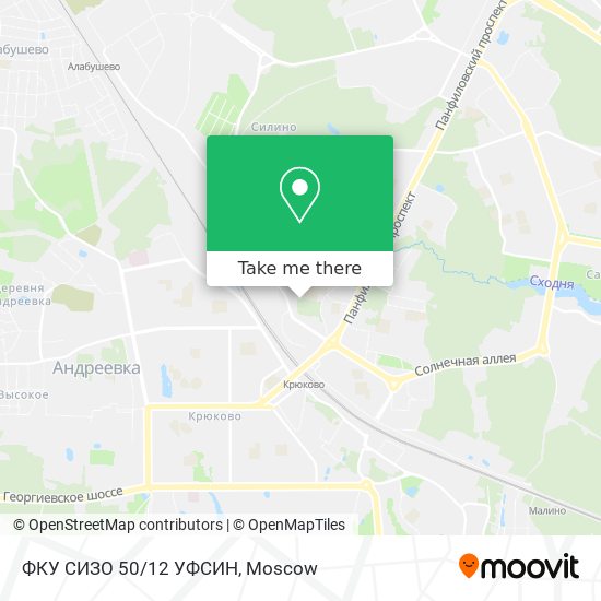 ФКУ СИЗО 50/12 УФСИН map