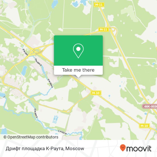 Дрифт площадка К-Раута map