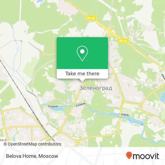 Belova Home map