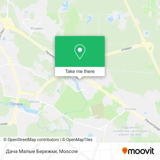 Дача Малые Бережки map