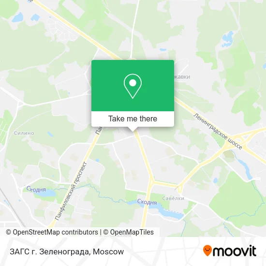 ЗАГС г. Зеленограда map