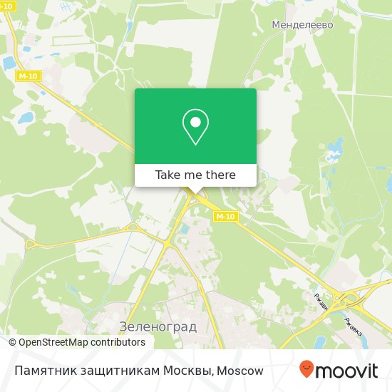 Памятник защитникам Москвы map