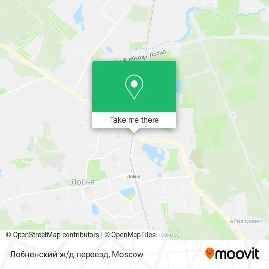 Лобненский ж/д переезд map