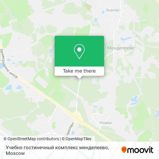 Учебно гостинечный комплекс менделеево map
