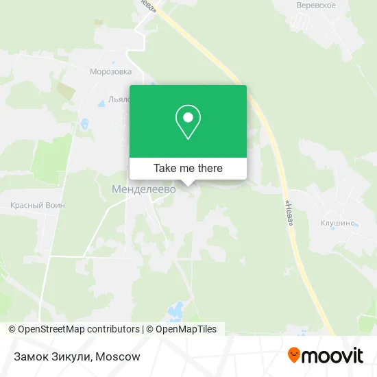 Замок Зикули map
