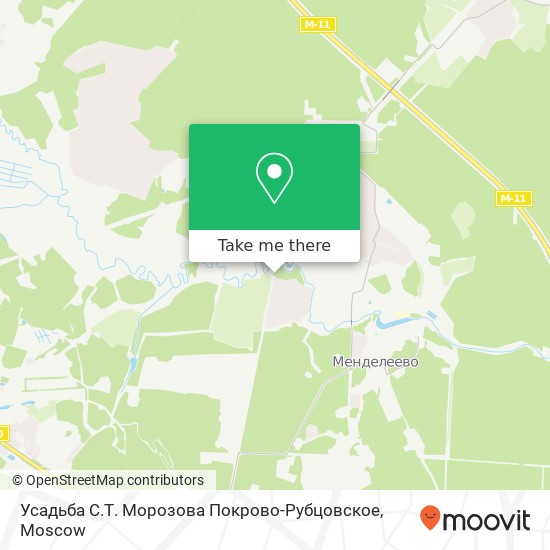 Усадьба С.Т. Морозова Покрово-Рубцовское map