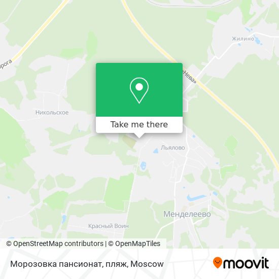 Морозовка пансионат, пляж map